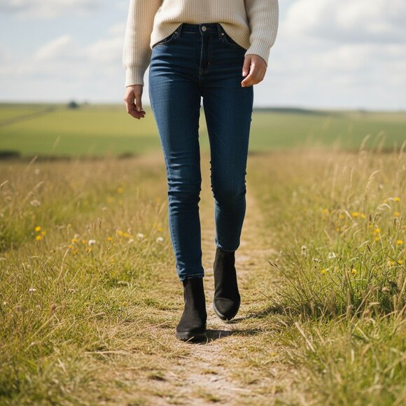 Quince Women's Elegant Black Ankle Boots - Picture 3 of 10